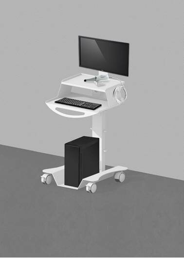 ALIUS  pojazdný vozík na monitor a PC