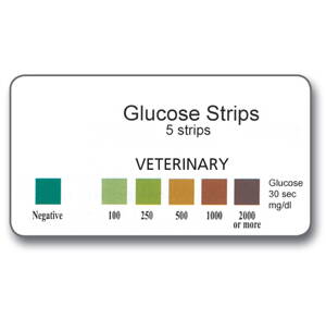 veterinárne pásky na moč - Glucose  